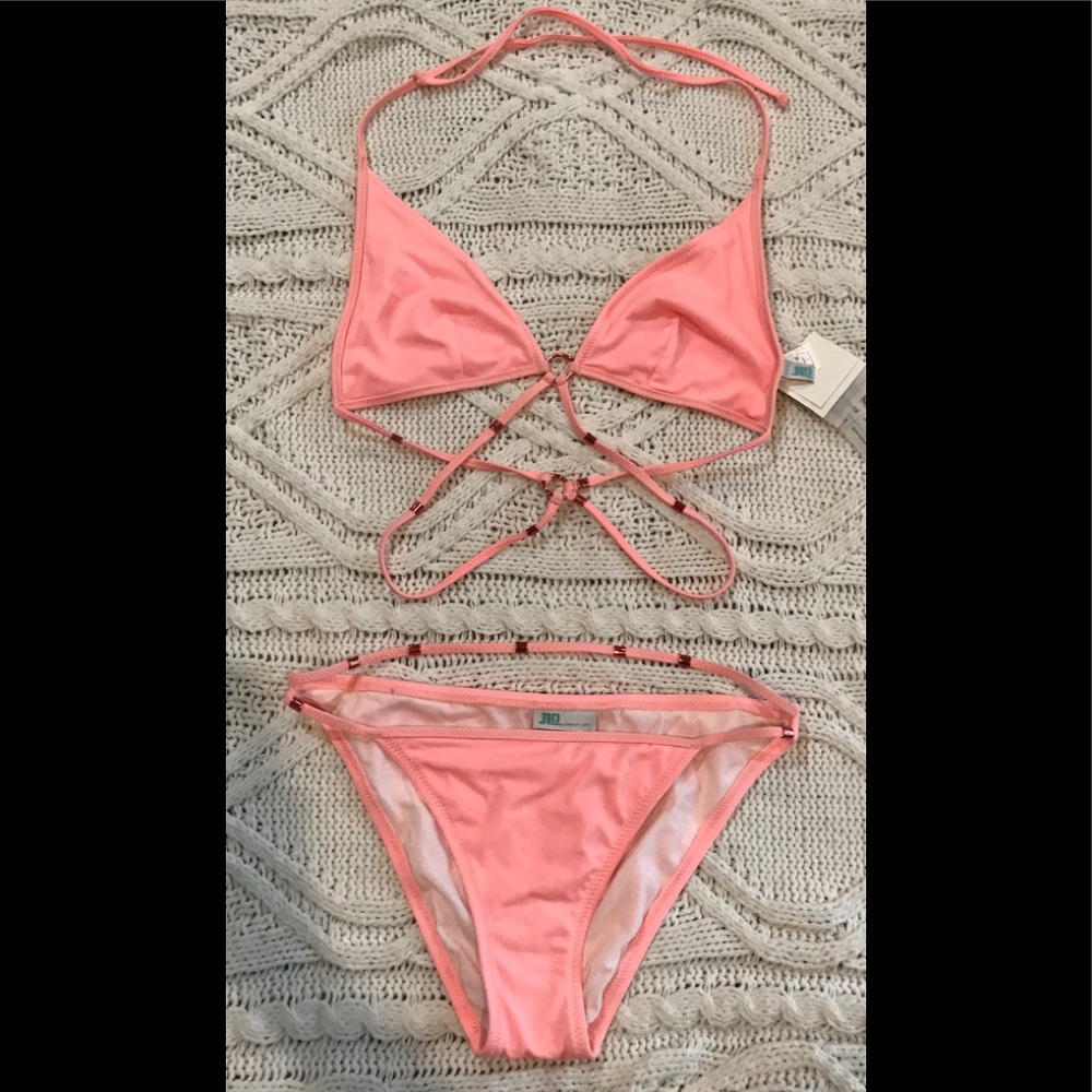 NWT J Lo Swim by Jennifer Lopez bikini size Large